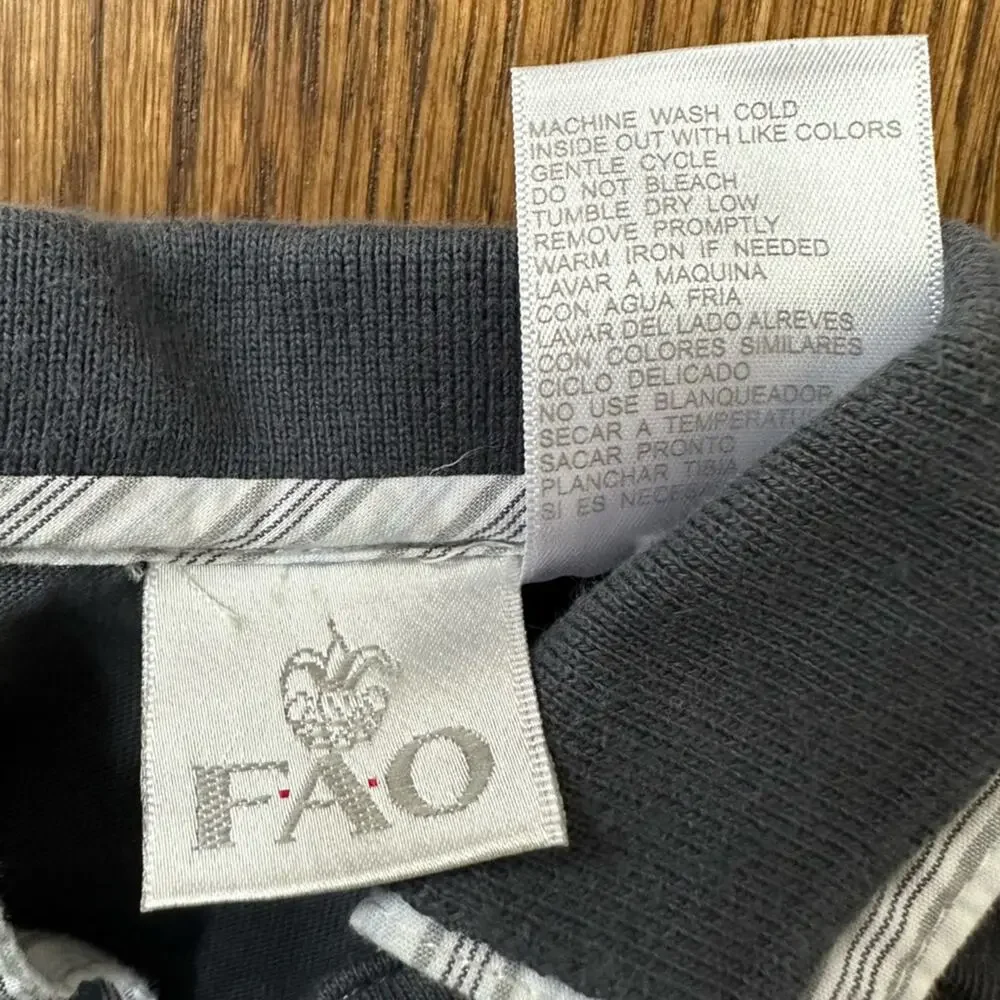 FAO Schwarz striped overalls and polo set, size 0-3 month (2 pieces)